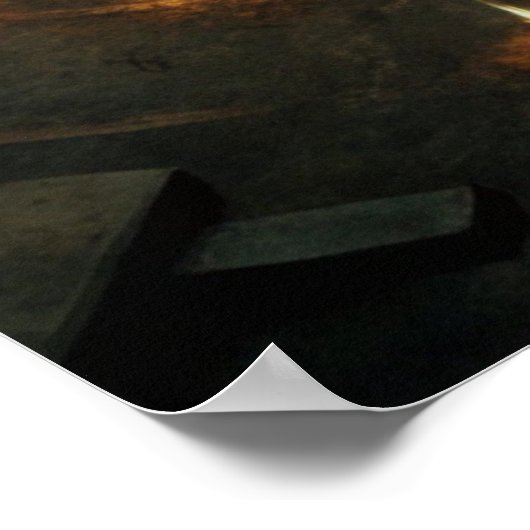 Dark Moon Witch - Ritual Circle Wall Poster (Hoek)