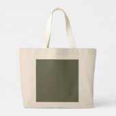 Dark Moss Green Canvas Tas – (Achterkant)