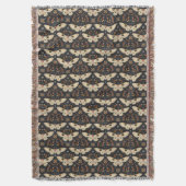 Dark Moth Witchy Boho Botanical Pattern Deken (Voorkant Verticaal)