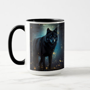 Dark Mysterious Black Wolf Mok