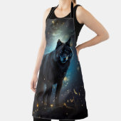 Dark Mysterious Black Wolf Schort (Insitu)