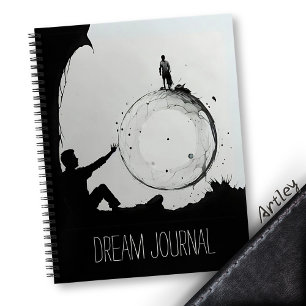 Dark Mystical Mannen Dream Journal Meditatie Notitieboek