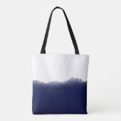 Dark Navy Watercolor Draagtas (Achterkant)