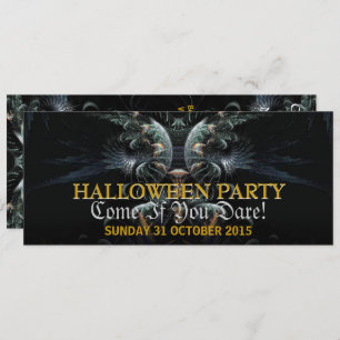 Dark Night Angel Halloween Party Invitation