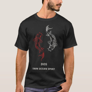 Dark Ocean S T-Shirt – Majestueuze witte en rode w