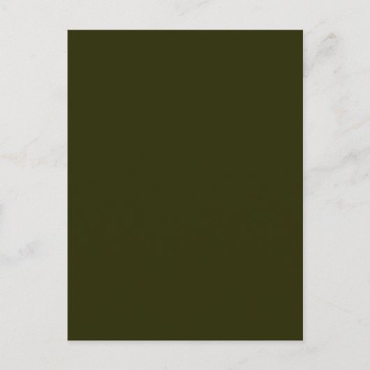 DARK OLIVE GREEN (effen kleur) ~ Briefkaart (Voorkant)