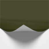 DARK OLIVE GREEN (effen kleur) ~ Cadeaupapier (Hoek)