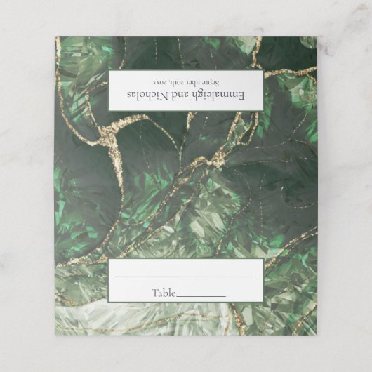 Dark Olive Green Gemstone (Buitenkant ongevouwen)