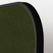 Dark olive textured pickleball paddle (Links Detail)