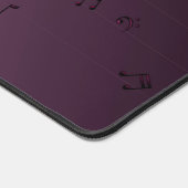 Dark Ombre Musical Notes Mauve (Coin)