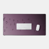 Dark Ombre Musical Notes Mauve (Clavier et souris)