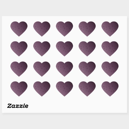 Dark Ombre Musical Notes Sticker Coeur (Feuille)