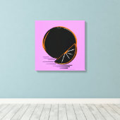 Dark Orange – Minimal Graphic Art Canvas Afdruk (Insitu (Houten vloer))