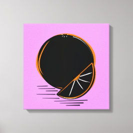 Dark Orange – Minimal Graphic Art Canvas Afdruk