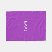 Dark Orchid Personalized Fleece Blanket (Voorkant (Horizontaal))