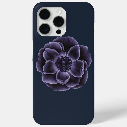 Dark Paarse Bloom Botanical Art Design Case-Mate iPhone Case (Achterkant)