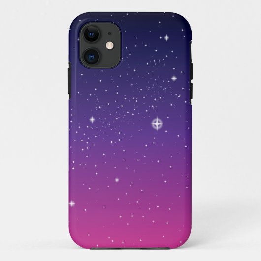 Dark Paarse Sterrennacht Sky Case-Mate iPhone Case (Achterkant)