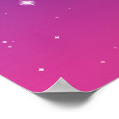 Dark Paarse Sterrennacht Sky Poster (Hoek)