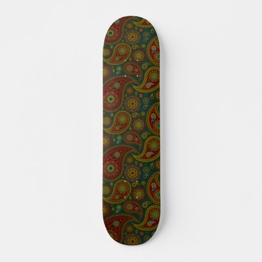 Dark Paisley Skateboard (Voorkant)