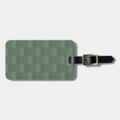 Dark Pastel Green Color Blocks Bagagelabel (Voorkant horizontaal)