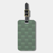 Dark Pastel Green Color Blocks Bagagelabel (Voorkant verticaal)