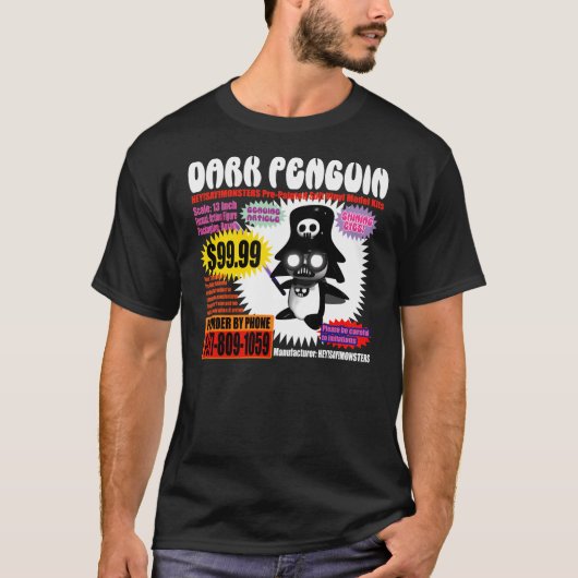 Dark Penguin Action T-shirt (Voorkant)