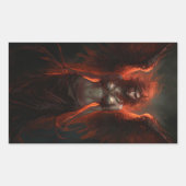 Dark Phoenix Gothic Fantasy Sticker (Voorkant)