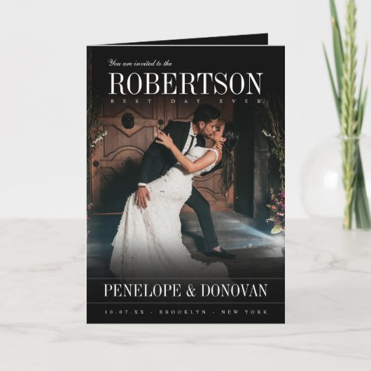 Dark Photo Magazine QR-code alles in één bruiloft (Voorkant)