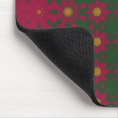 Dark pink and green Mouse pad Muismat (Hoek)
