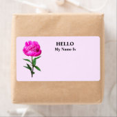 Dark Pink Peony Etiket (Insitu)