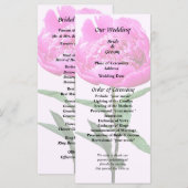 Dark Pink Peony Programma (Voorkant / Achterkant)