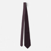 Dark Plum Checkered Pattern - Stropdas (Achterkant)