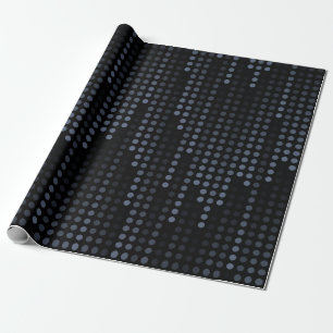 Dark Polka Dots Matrix gepatterd Cadeaupapier