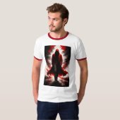 Dark Power Awakening Red Hooded Figure T-Shirt (Devant entier)