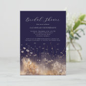 Dark Purple Bridal Shower Invitation (Debout devant)
