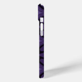 Dark Purple Colored Retro Pattern Case-Mate iPhone Case (Achterkant / Links)
