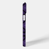 Dark Purple Colored Retro Pattern Case-Mate iPhone Case (Achterkant / Rechts)
