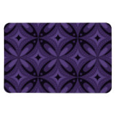 Dark Purple Colored Retro Pattern Magneet (Horizontaal)