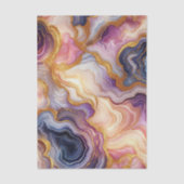 Dark Purple Pink Gold Marble Tissuepapier (Voorkant)