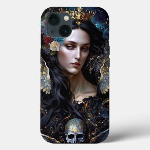 Dark Queen Angel Fantasy Art iPhone 13 Hoesje