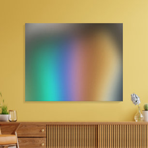 Dark Rainbow Abstracte digitale canvaskunst Canvas Afdruk