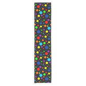 Dark Rainbow Spots Table Runner Korte Tafelloper (Voorkant)