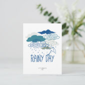 Dark Rainy Night Briefkaart (Staand voorkant)