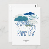 Dark Rainy Night Briefkaart (Voorkant / Achterkant)