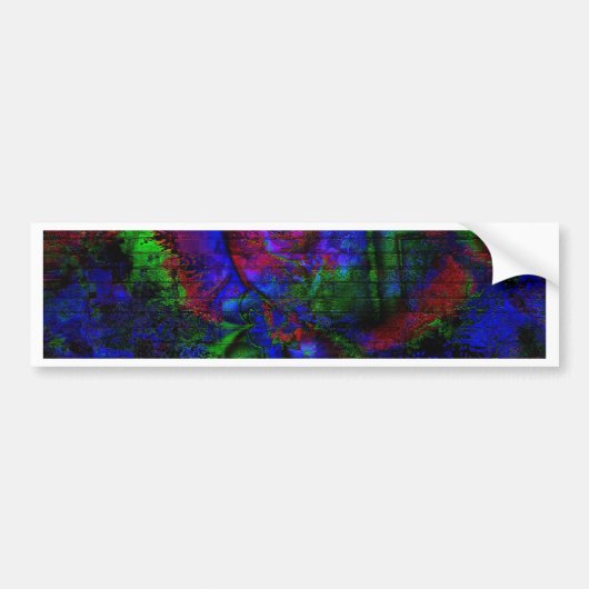 Dark Rave Graffiti Bumpersticker (Voorkant)