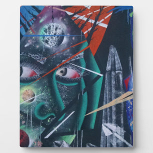 Dark Rave Graffiti Fotoplaat