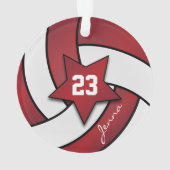 Dark Red and White Volleyball 3| DO-IT-YOURSELF No (dos)