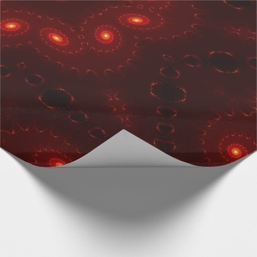 Dark Red Burgundy Gothic Lace Snowflake Cadeaupapier (Hoek)