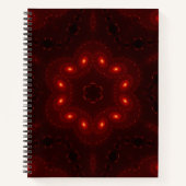 Dark Red Burgundy Gothic Lace Snowflake Notitieboek (Voorkant)