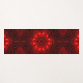 Dark Red Burgundy Gothic Lace Snowflake Yogamat (Voorkant (horizontaal))